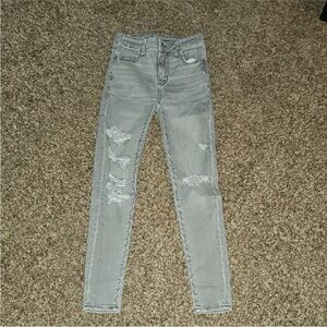American Eagle Outfitters High Rise Jegging Sz 00 Great Condition